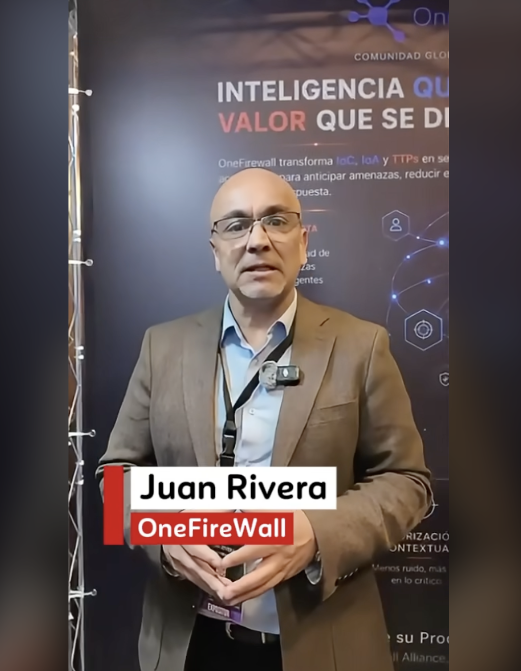 Juan Rivera of OneFirewall Latam in a short video interview